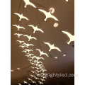 Hotel Foyer Ingeniería artística Design Lámpara de araña ABS acrílica
